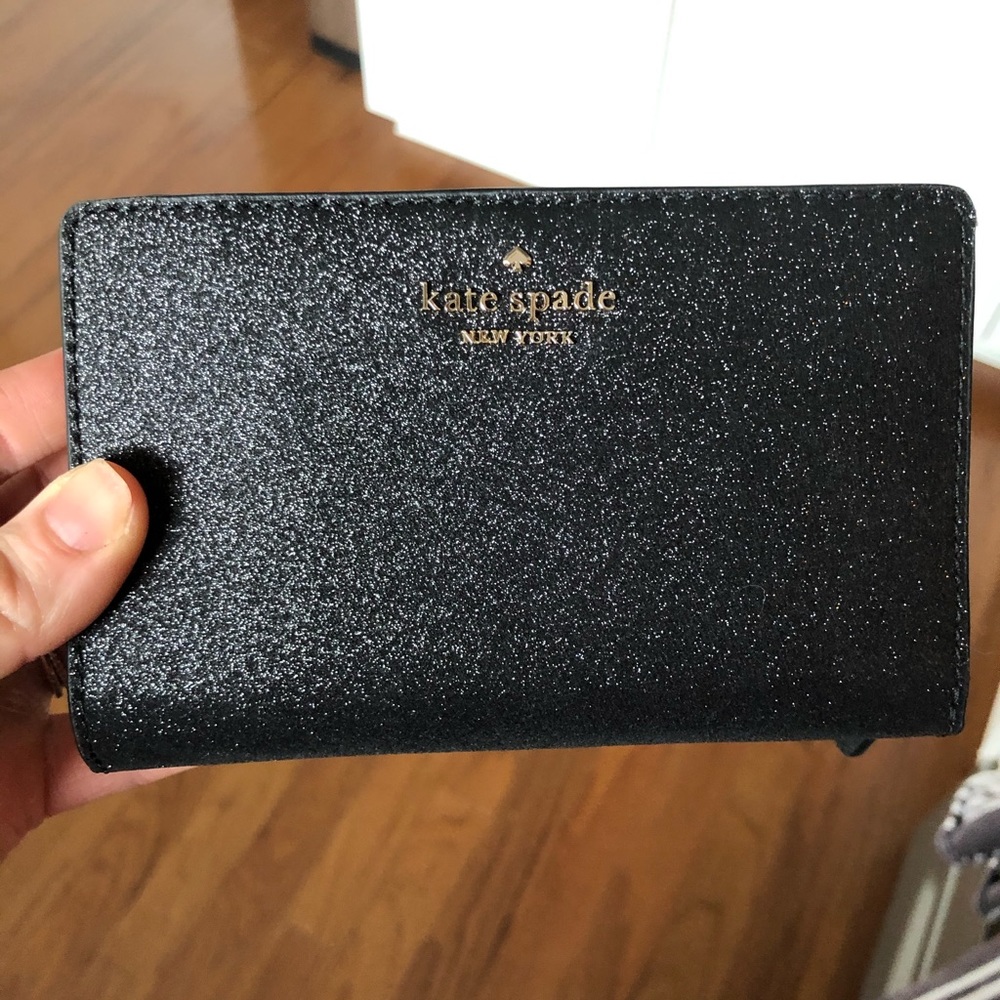 kate spade black joeley wallet